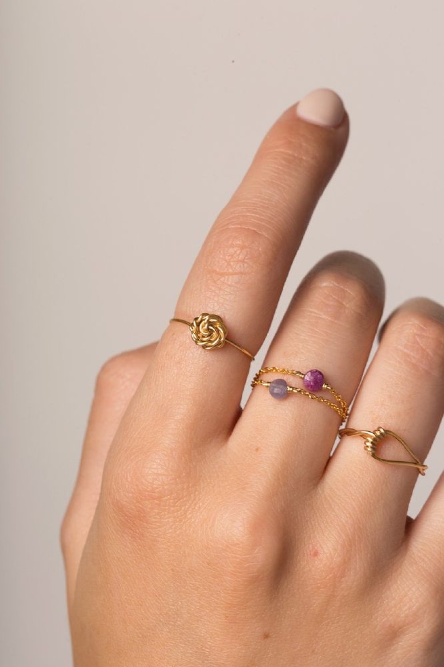 Bagues YAY Paris | Bague Chainette Stella - Tanzanite