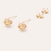 Boucles D'Oreilles YAY Paris | Puces Fleur Torsadee