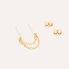 Boucles D'Oreilles YAY Paris | Boucle D'Oreille Jumelle Chaine