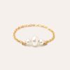 Bagues YAY Paris | Bague Chainette Chance - Perles De Culture